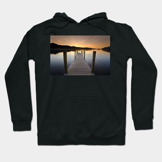 The Ashness Ferry Landing at Derwent Water Lake District Hoodie by GSpiller